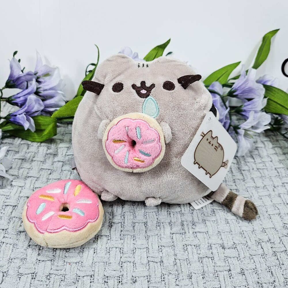 Gund Pusheen Doughnut Cat Plush Donut Keychain Clip w/tag Mix n' Match 3/$30